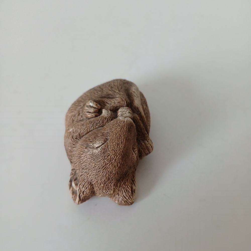 Sandicast Sleeping Mouse Figurine Signed Made in San Diego 1981 Vintage 3"x2" - Picture 4 of 6